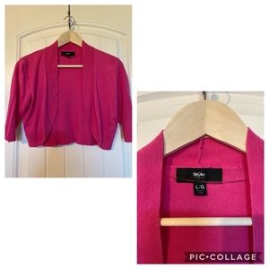 Hot pink shrug
